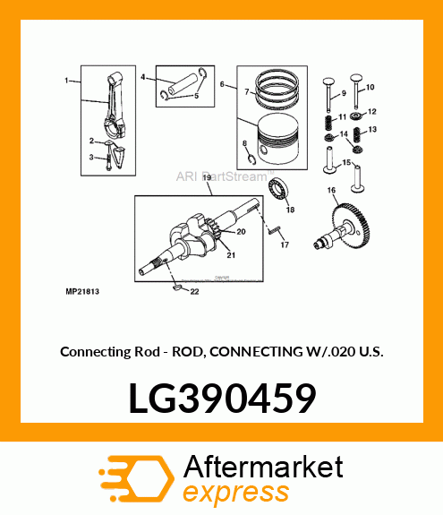 Rod Connecting with .020 U.S. LG390459