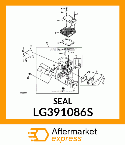 SEAL, OIL LG391086S