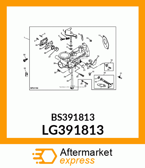 PIPE, SHORT FUEL W/CLIP LG391813