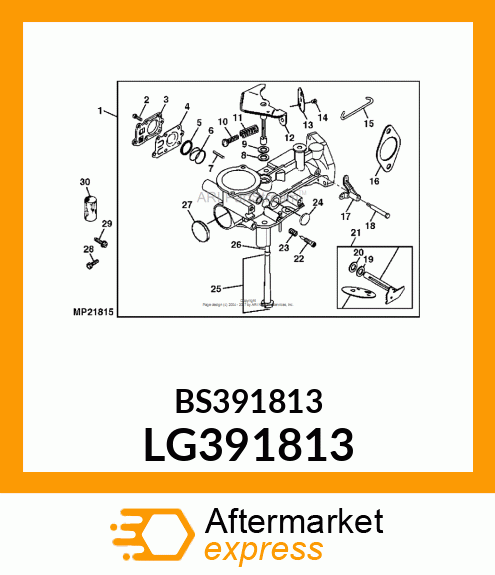 PIPE, SHORT FUEL W/CLIP LG391813