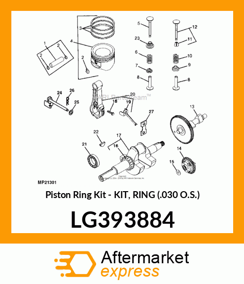 Piston Ring Kit LG393884