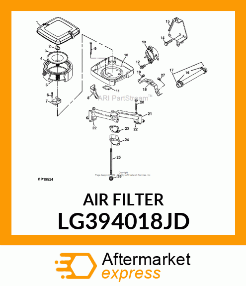 FILTER, AIR LG394018JD