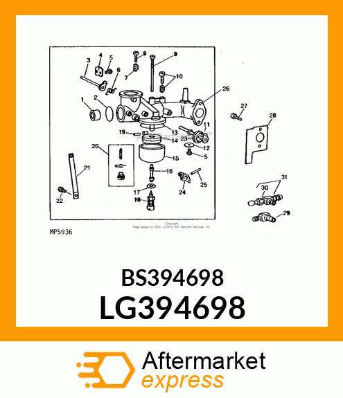 Carburetor Kit LG394698