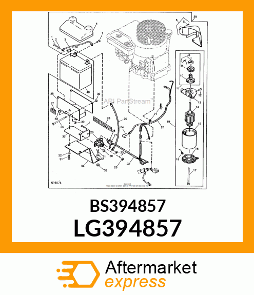 CAP, DRIVE END ASSEMBLY LG394857