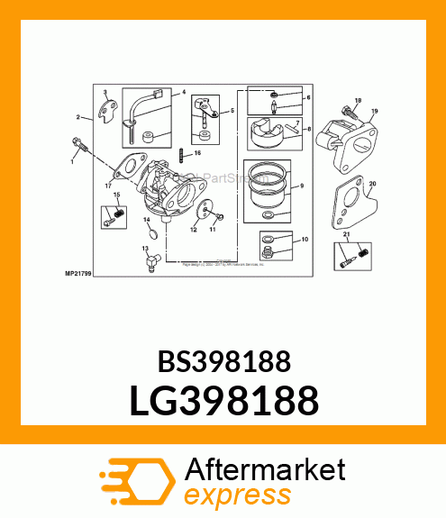 VALVE, INLET LG398188