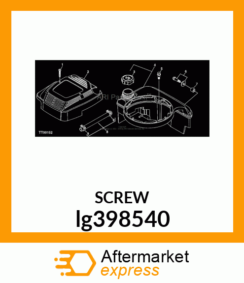 SCREW, FUEL TANK MOUNTING lg398540