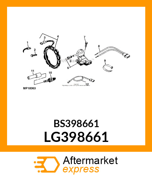 Wiring Harness - HARNESS LG398661