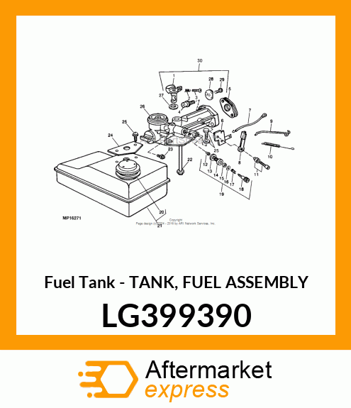 Fuel Tank - TANK, FUEL ASSEMBLY LG399390