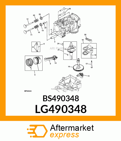 Spare part LG490348 + Connecting Rod