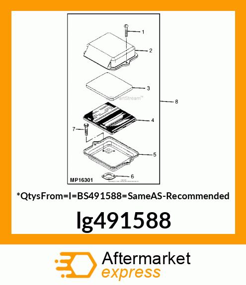 WB AIR FILTER lg491588