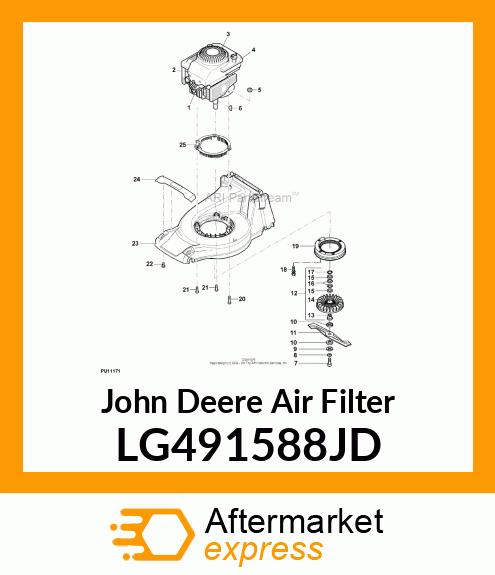 WB AIR FILTER LG491588JD