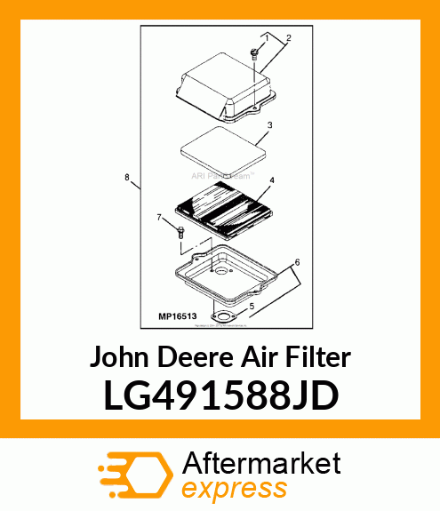 WB AIR FILTER LG491588JD