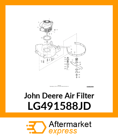 WB AIR FILTER LG491588JD