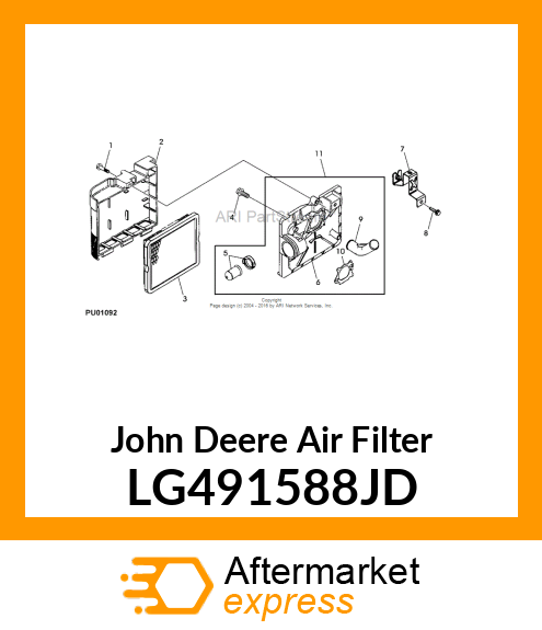 WB AIR FILTER LG491588JD