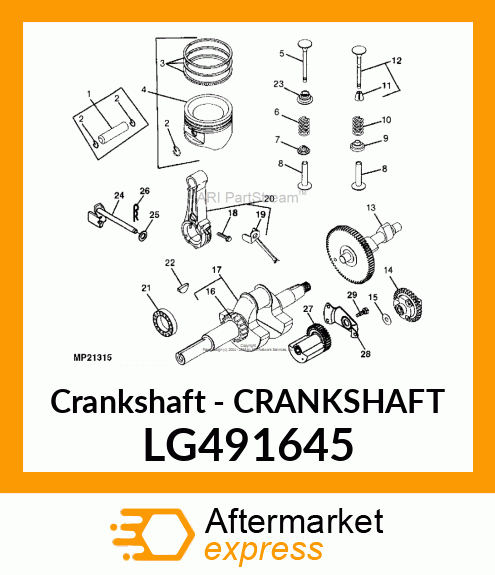 Crankshaft LG491645