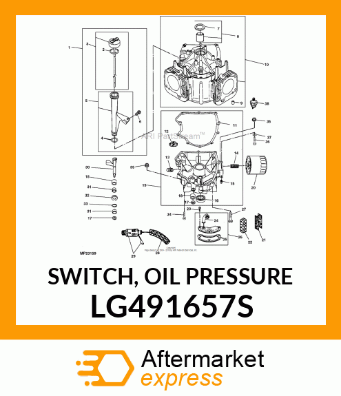 SWITCH, OIL PRESSURE LG491657S