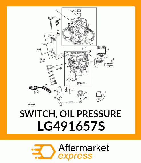 SWITCH, OIL PRESSURE LG491657S