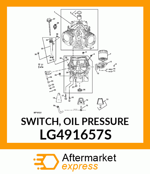 SWITCH, OIL PRESSURE LG491657S