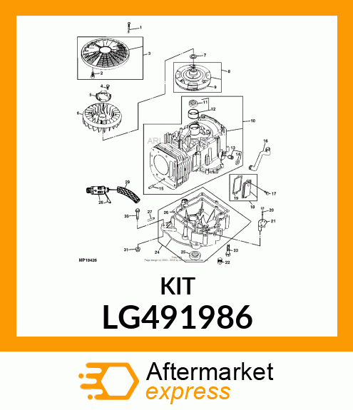 Kit Governor Bushing LG491986