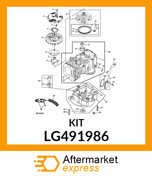 Kit Governor Bushing LG491986