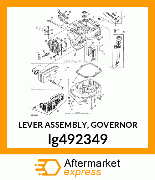 LEVER ASSEMBLY, GOVERNOR lg492349