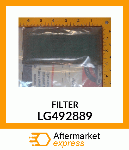 FILTER, AIR LG492889