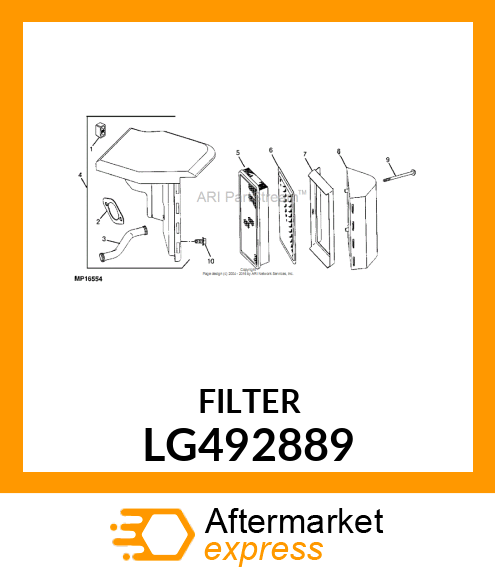 FILTER, AIR LG492889