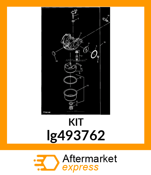 KIT, CARBURETOR OVERHAUL lg493762