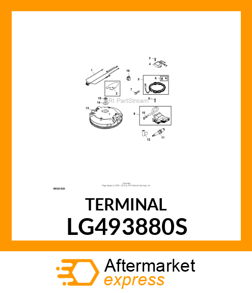 TERMINAL, CABLE LG493880S