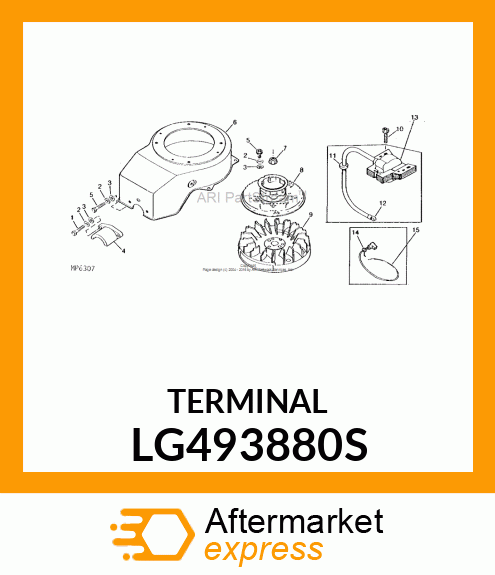 TERMINAL, CABLE LG493880S