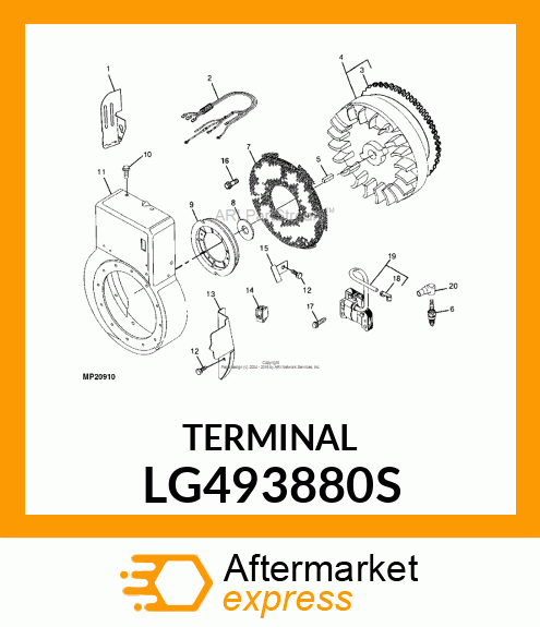 TERMINAL, CABLE LG493880S