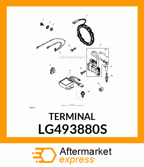 TERMINAL, CABLE LG493880S