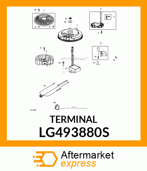 TERMINAL, CABLE LG493880S