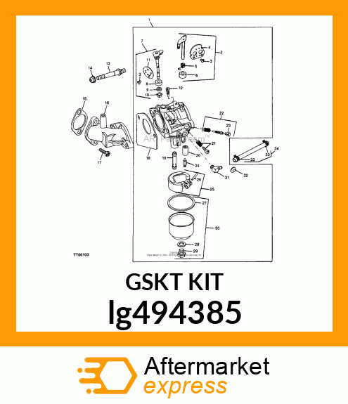 CARBURETOR KIT lg494385