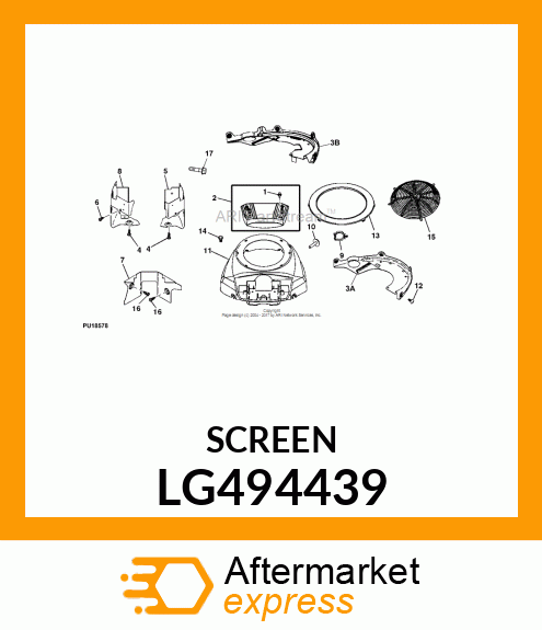 SCREEN, ROTATING LG494439