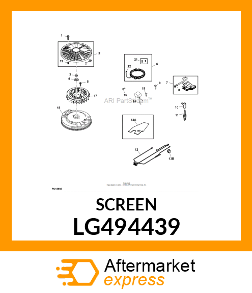 SCREEN, ROTATING LG494439