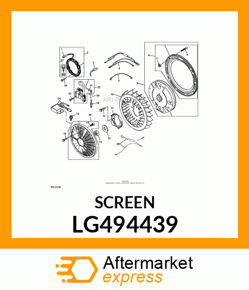 SCREEN, ROTATING LG494439