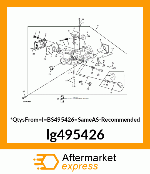 CARBURETOR lg495426