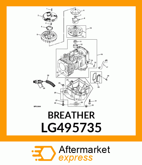 BREATHER, BREATHER ASSEMBLY LG495735