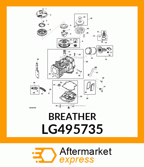 BREATHER, BREATHER ASSEMBLY LG495735