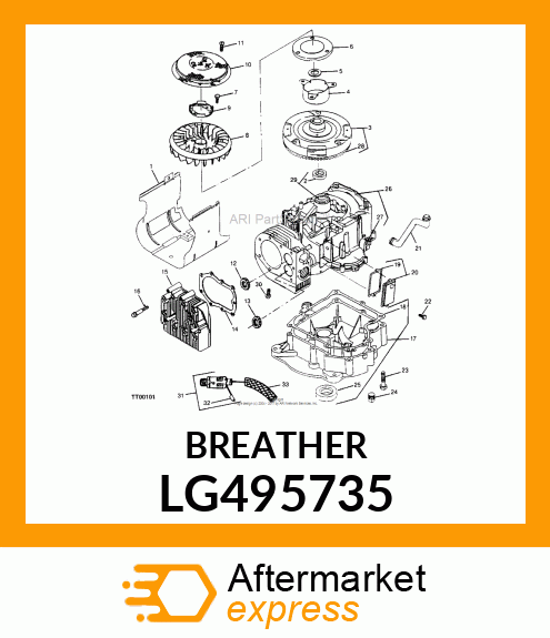 BREATHER, BREATHER ASSEMBLY LG495735