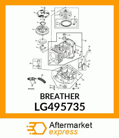 BREATHER, BREATHER ASSEMBLY LG495735