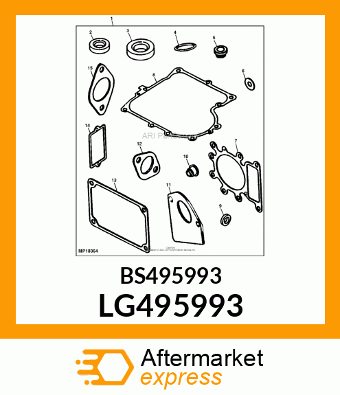 KIT, GASKET LG495993