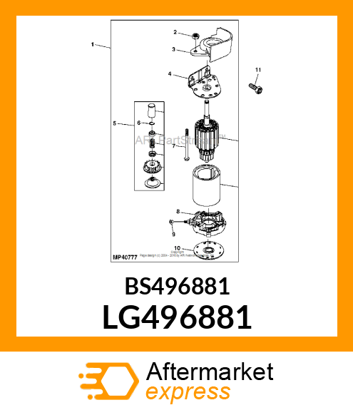 DRIVE, STARTER LG496881