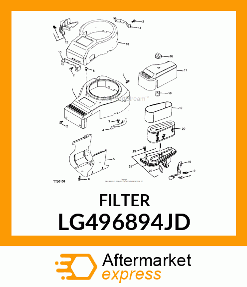 FILTER, AIR LG496894JD