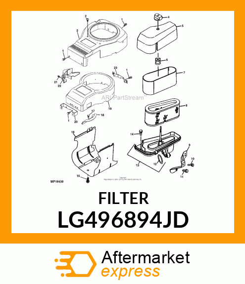 FILTER, AIR LG496894JD