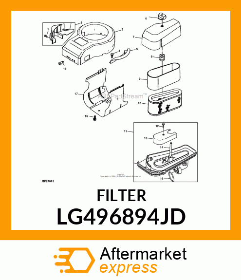 FILTER, AIR LG496894JD