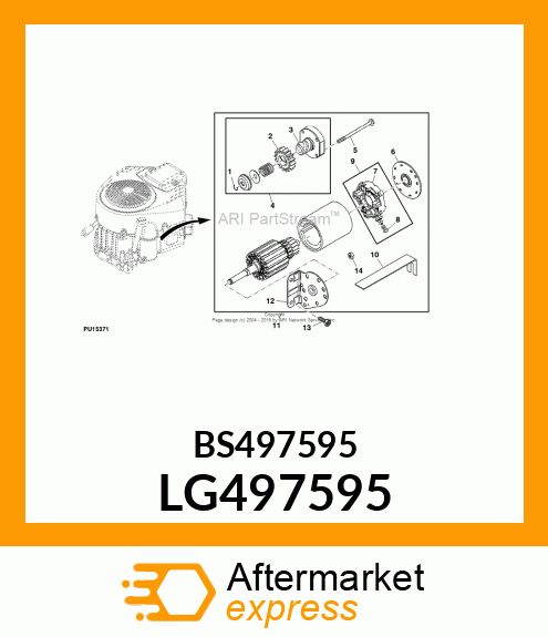 MOTOR, STARTER LG497595