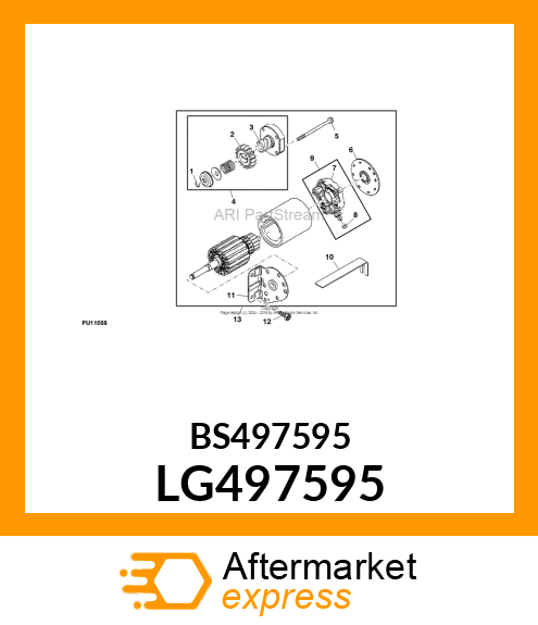 MOTOR, STARTER LG497595