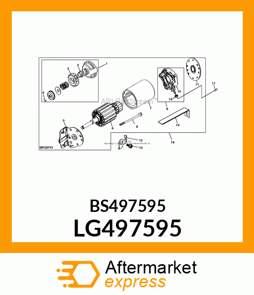 MOTOR, STARTER LG497595